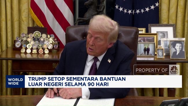 Trump Setop Sementara Bantuan Luar Negeri Selama 90 Hari