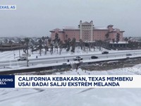 California Kebakaran, Texas Membeku Usai Badai Salju