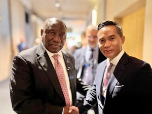 Bos Kadin Bertemu Presiden Afrika Selatan Bahas Persiapan KTT G20