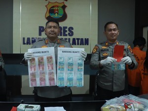 Pasutri di Lampung Selatan Edarkan Uang Palsu