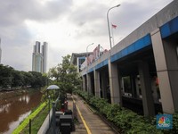 Jelang Penutupan Stasiun KRL Karet, Tembok Stasiun BNI City Dijebol