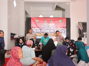 Warga Terdampak Banjir di Sidoarjo Dapat Pemeriksaan Kesehatan Gratis