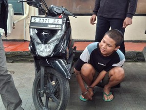 Remaja di Tuban Curi Motor Tetangga Kos, Rusak Kabel Kunci Belajar dari Medsos