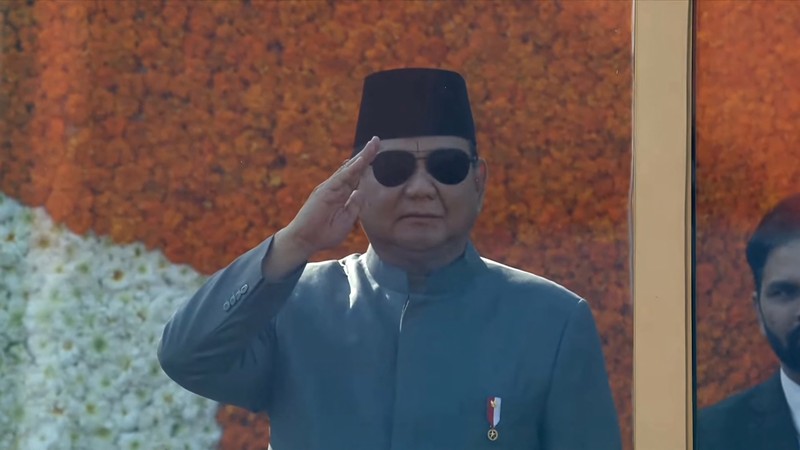 Presiden Prabowo Subianto menghadiri parade perayaan Hari Republik India ke - 76 di Kartavya Path, New Delhi, Minggu (26/1/2025). (BPMI/Layli Rachev) Presiden Prabowo Subianto menghadiri parade perayaan Hari Republik India ke - 76 di Kartavya Path, New Delhi, Minggu (26/1/2025). (BPMI/Layli Rachev)