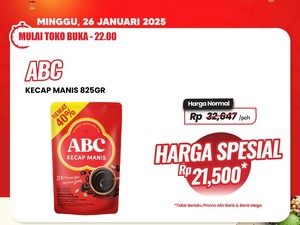 Transmart Full Day Sale! Belanja Kecap Kemasan Jumbo Cuma Rp 21 Ribuan