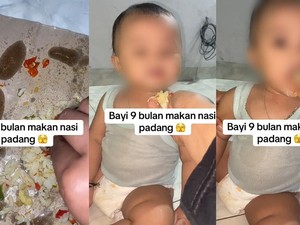 Wanti-wanti Dokter Anak soal Viral Bayi 9 Bulan Dikasih Makan Nasi Padang