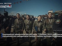 Video: 4 Tentara Wanita Israel Dibebaskan, Ucap 'Terima Kasih Hamas'