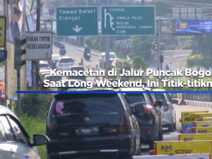 Video: Kemacetan di Jalur Puncak Bogor Saat Long Weekend