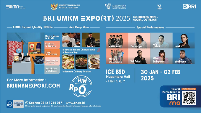 Ribuan UMKM Siap Pamerkan Produk Unggulan di BRI UMKM EXPO(RT) 2025