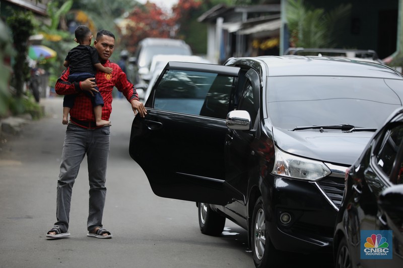 Kemacetan Alternatif Jalur Puncak. (CNBC Indonesia/Tri Susilo)
