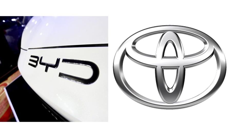 Logo BYD dan Toyota
