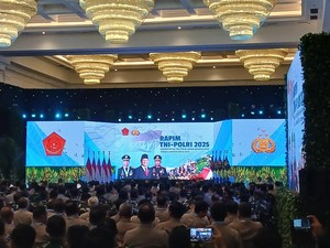 Presiden Prabowo Hadiri Rapim TNI-Polri 2025