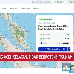 Video: Gempa Guncang Aceh Selatan, Tidak Berpotensi Tsunami