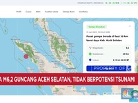 Video: Gempa Guncang Aceh Selatan, Tidak Berpotensi Tsunami