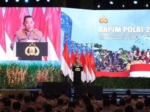 Rapim Polri 2025, Kapolri Sampaikan Arahan Presiden Prabowo ke Jajaran
