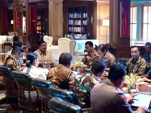Prabowo Gelar Ratas di Hambalang, Bahas Tata Lahan Kebun Sawit