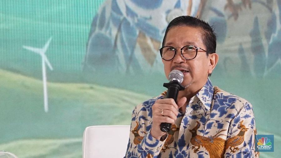 Presiden Direktur PT Freeport Indonesia, Tony Wenas memberikan paparan dalam ESG Sustainbility Forum 2025 di Menara Bank Mega, Jakarta, Jumat (31/1/2025). (²©²ÊÍøÕ¾/Muhammad Sabki)