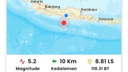 Gempa M 5,2 Gunungkidul Terasa di Klaten, Meja Kursi Bergoyang