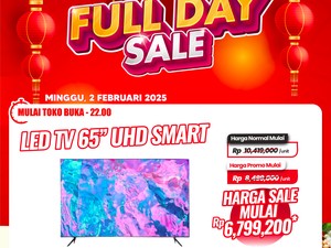 Transmart Full Day Sale! Smart TV 65 Inch Rp 6 Jutaan, 50 Inch Rp 3 Jutaan