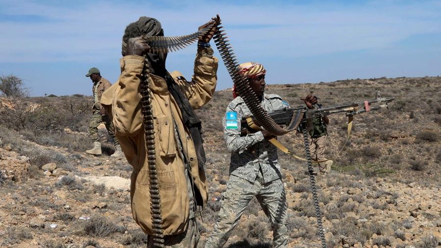 Komando Afrika AS, militer AS melakukan serangan udara terkoordinasi terhadap militan ISIS di Somalia pada Sabtu, 1 Februari 2025. (U.S. Africa Command via AP)