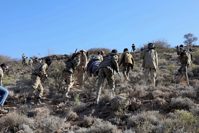 Komando Afrika AS, militer AS melakukan serangan udara terkoordinasi terhadap militan ISIS di Somalia pada Sabtu, 1 Februari 2025. (U.S. Africa Command via AP) Komando Afrika AS, militer AS melakukan serangan udara terkoordinasi terhadap militan ISIS di Somalia pada Sabtu, 1 Februari 2025. (U.S. Africa Command via AP)