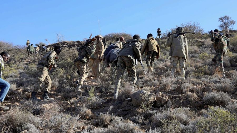 Komando Afrika AS, militer AS melakukan serangan udara terkoordinasi terhadap militan ISIS di Somalia pada Sabtu, 1 Februari 2025. (U.S. Africa Command via AP)