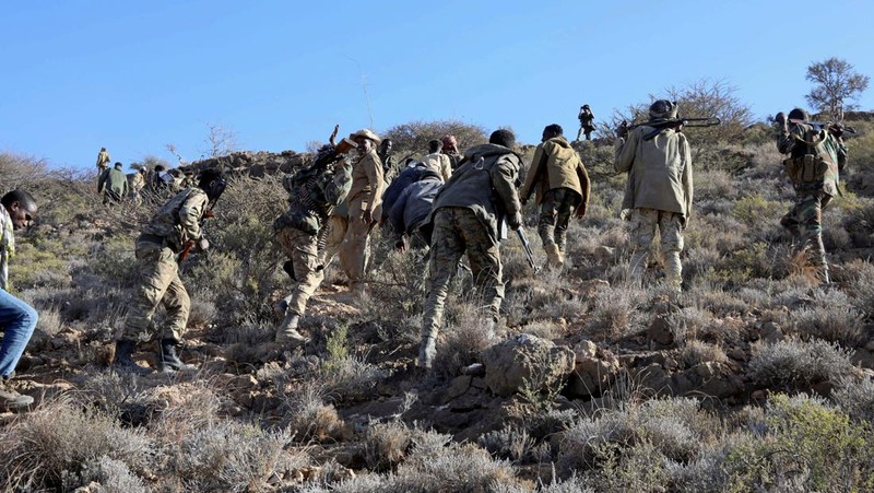 Komando Afrika AS, militer AS melakukan serangan udara terkoordinasi terhadap militan ISIS di Somalia pada Sabtu, 1 Februari 2025. (U.S. Africa Command via AP)