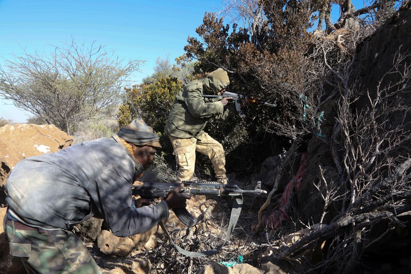 Komando Afrika AS, militer AS melakukan serangan udara terkoordinasi terhadap militan ISIS di Somalia pada Sabtu, 1 Februari 2025. (U.S. Africa Command via AP) Komando Afrika AS, militer AS melakukan serangan udara terkoordinasi terhadap militan ISIS di Somalia pada Sabtu, 1 Februari 2025. (U.S. Africa Command via AP)