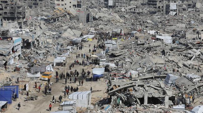 Potret Terkini Warga Gaza, Pulang ke Rumah yang Rata dengan Tanah