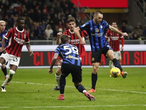 Laga Dramatis AC Milan Vs Inter Milan Berakhir Imbang 1-1