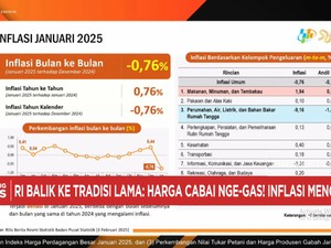 Video: BPS Catat Indonesia Alami Deflasi 0,76 (mtm) di Januari 2025