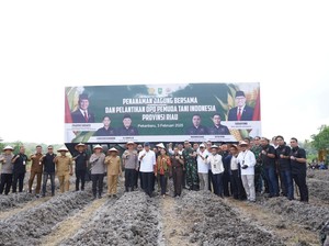 Wamentan-Kapolda Riau Tanam Jagung di Pekanbaru, Ini Targetnya