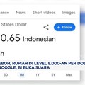 Video: Netizen Heboh, Rupiah Sentuh 8.000-an Per Dolar di Laman Google