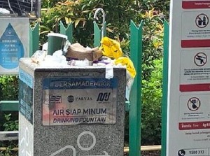 Keran Air Siap Minum di Stasiun Jadi Tempat Sampah, MRT Jakarta Buka Suara