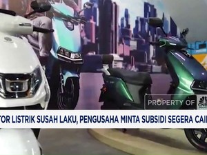 Motor Listrik Tak Laku Dijual, Pengusaha Minta Subsidi Segera Cair
