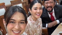 Gaya Kompak Nana-Naysilla Mirdad di Pelantikan Anggota DPR RI Jamal Mirdad