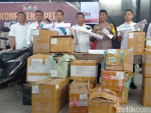 Pengiriman Rokok Ilegal Lewat Ekspedisi Digagalkan Polres Sampang