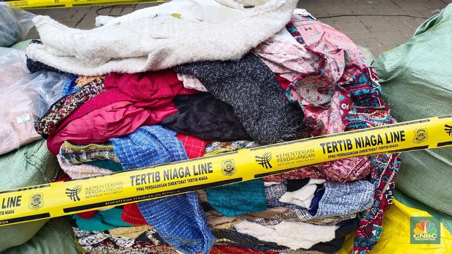 Ekspose hasil pengawasan barang impor ilegal di kantor Kemendag, Jakarta, Rabu (5/2/2025). (²©²ÊÍøÕ¾/Martyasari Rizky)