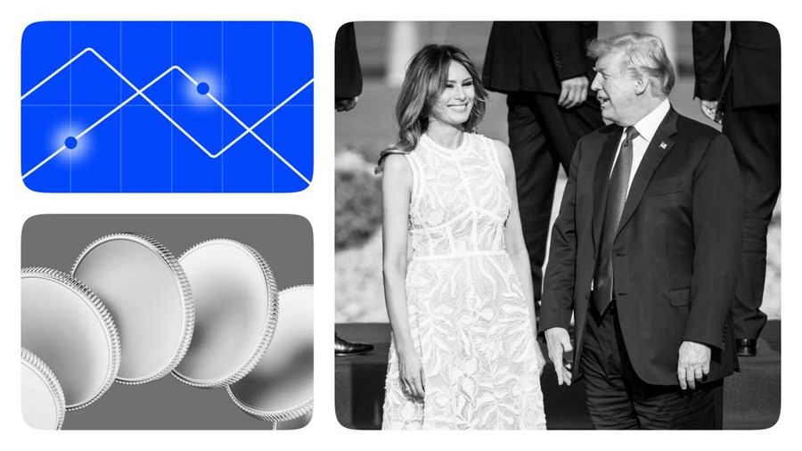 Ilustrasi Koin Trump