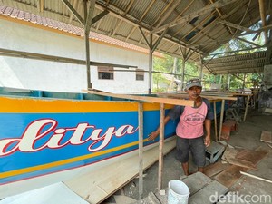 Perahu Karya Tio Nelayan Pangandaran Telah Berlayar hingga Belanda