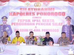 Jaga Komunikasi, Kapolres Ponorogo Silaturahmi dengan Pesilat