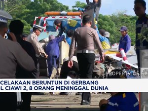 Video: Kecelakaan Beruntun di Gerbang Tol Ciawi 2, 8 Orang Meninggal