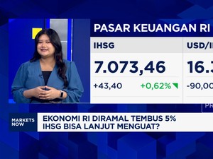 Ekonomi RI 2024 Diramal 5%, IHSG & Rupiah Bisa Lanjut Menguat?