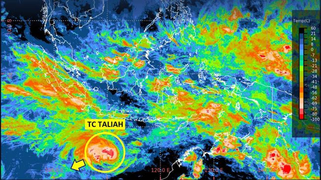 BMKG: Jabodetabek Siaga Hujan-Angin Kencang, RI Waspada Siklon Taliah