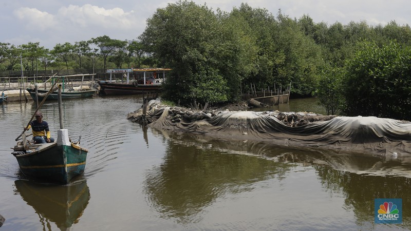 Suasana kawasan pengembangan wilayah berbasis hijau atau yang dinamakan Tropical Coastland di Tangerang, Banten, Rabu (5/2/2025). (CNBC