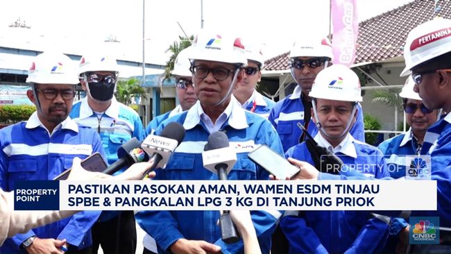 Wamen ESDM Tinjau SPBE & Pangkalan LPG 3 Kg di Tanjung Priok