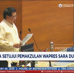 Video: DPR Filipina Setujui Pemakzulan Wapres Sara Duterte