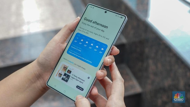 Samsung Galaxy S25 Ultra. (CNBC Indonesia/Faisal Rahman)