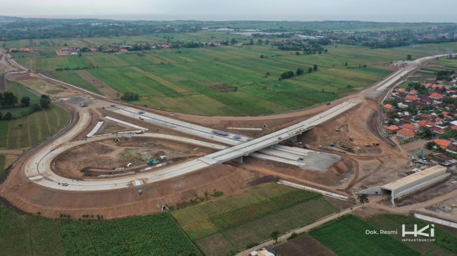 Jalan Tol Probolinggo – Banyuwangi Paket II Kraksaan hingga Paiton sepanjang 11,20 km. (Dok. Hutama Karya)
