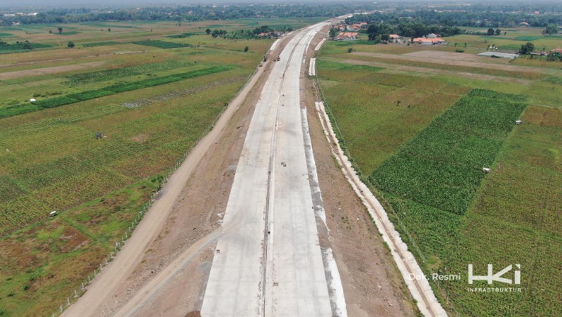 Jalan Tol Probolinggo – Banyuwangi Paket II Kraksaan hingga Paiton sepanjang 11,20 km. (Dok. Hutama Karya)